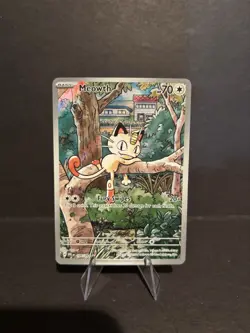 Meowth Illustration Rare 106/094 Pokemon Phantasmal Flames English Near Mint - Image 1