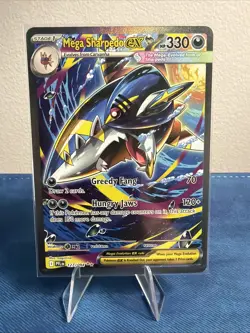 Mega Sharpedo EX 127/094 - Me02 Phantasmal Flames - SIR - Pokemon TCG - Image 1