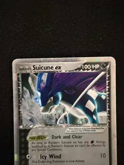 Pokemon Company Rocket's Suicune ex 105/109 Team Rocket Returns 2004 Holo - Image 3