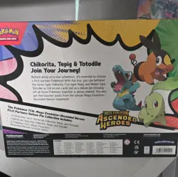 Pokemon TCG Mega Evolution Ascended Heroes First Partners Pin Box 3 Cards - Image 2