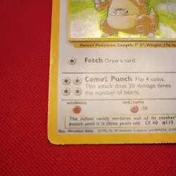 Kangaskhan 5/64 Holo Rare Jungle Pokemon MP - Image 2