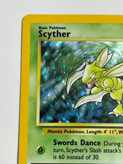 **** Pokemon Scyther 10/64 Jungle Holo Rare Unlimited HP - Image 2