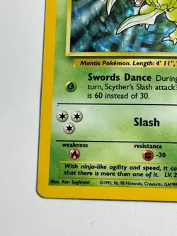 **** Pokemon Scyther 10/64 Jungle Holo Rare Unlimited HP - Image 4