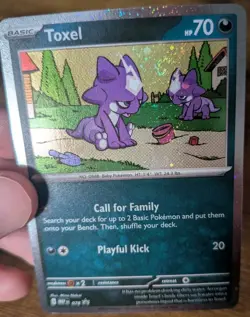 Pokemon TCG - Toxel - Cosmo Holo SWIRL Chaos Rising Black Star Promo 078 - NM 🌑 - Image 4