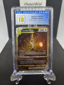 CGC PRISTINE 10 Arceus Vstar GG70 Crown Zenith Secret Rare Full Art Holo Pokemon - Image 1