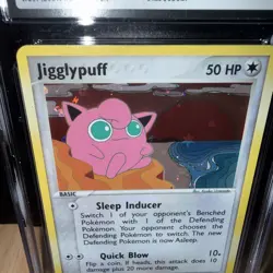 2004 Pokemon EX Fire Red & Leaf Green Jigglypuff #65/112 - CGC 8 - Reverse Holo! - Image 4