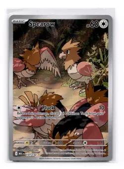 Spearow - 151/132 - Illustration Rare - Mega Evolution - NM - Pokemon TCG - Image 1