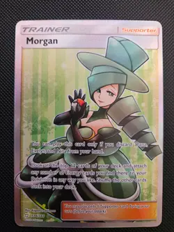 Pokemon Morgan Ultra Rare Full Art Holo Trainer SM-Team Up 178/181 Card - Image 1