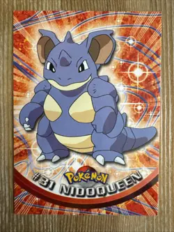 Nidoqueen #31 1999 Pokemon Black Topps TV Animation Edition Series 1-Non Holo NM - Image 1