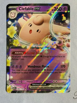 Pokemon Card Clefable EX 082/197 Half Art Obsidian Flames Near Mint - Image 1