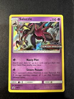 Pokemon - Salazzle SM73 - Sun & Moon Crimson Invasion Stamped Promo NM - Image 1
