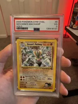 Pokemon Gym Challenge 2000 Giovanni's Machamp 6/132 Holo Rare PSA 3 - Image 1