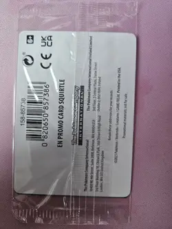 Pokemon Center Stamped Reverse Holo Squirtle Promo Card 007/165 Sealed - Image 2