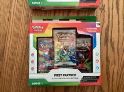 Pokemon First Partner Illustration Collection Series 1 Boxes Lot Of 2 - Image 2