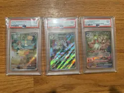 Pokemon 2023 SV1 Illustration Rare Graded 9 Ralts Kirlia Gardevoir ex Lot - Image 1