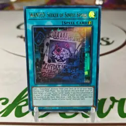 WANTED: Seeker Of Sinful Spoils RA03-EN074 Ultra Rare 1st Ed Yugioh Card NM - Image 1
