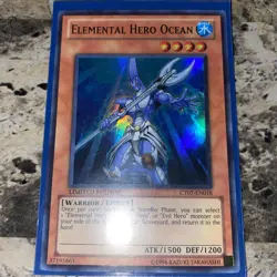 Yugioh- 1X Elemental Hero Ocean - Super - Limited - CT07-EN018 - Image 1