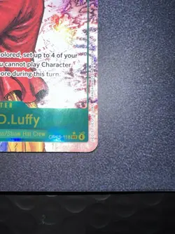 Monkey D Luffy OP13-118 SEC RED Alt Art One Piece Carrying On His Will English - Image 5