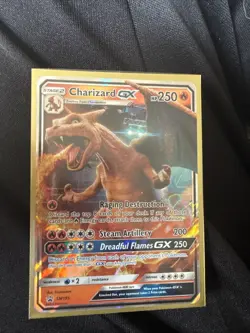 Pokemon TCG Charizard GX Hidden Fates Holo Full Art Ultra Rare Card SV49/SV94 - Image 1