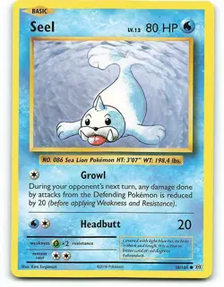 POKEMON CARD SEEL 28/108 NO 086 SEA LION POKEMON TCG CCG - Image 1