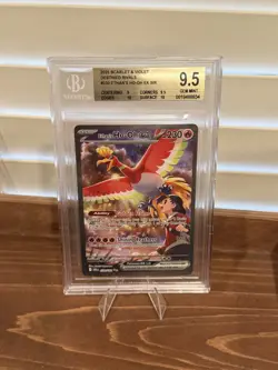 BGS 9.5 Ethan’s Ho-Oh ex 230/182 SIR Destined Rivals SV10 Pokemon TCG - Image 1