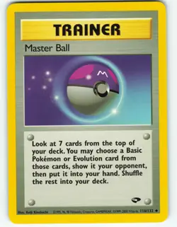 Master Ball - 116/132 Gym Challenge - Pokemon TCG - 2000 - Image 1