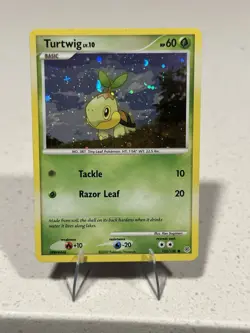 Turtwig - Cosmos Holofoil 103/130 Pokemon Diamond and Pearl (NM/LP) - Image 2