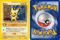 Pichu 12/111 Holo Rare Neo Genesis Pokemon DMG Sugimori - Image 3
