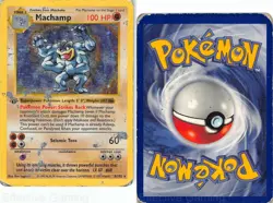 Machamp (Base Set Shadowless) 8/102 Holo Deck Exclusives Pokemon DMG Sugimori - Image 3