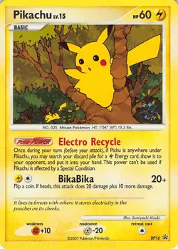 Pikachu DP16 Holo Promo Countdown Calendar Promos Pokemon MP Kizuki - Image 1