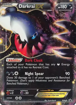 Darkrai EX BW46 Holo Promo Black And White Promo Pokemon HP Beach - Image 1