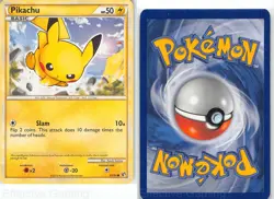 Pikachu 61/90 Common HGSS Undaunted Pokemon LP Saitou - Image 3