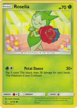 POKEMON CARD ROSELIA 4/156 NO 315 THORN POKEMON TCG CCG - Image 1
