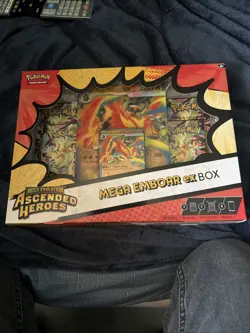 Pokemon TCG Mega Evolution Ascended Heroes Mega Emboar EX Box NEW & SEALED - Image 1