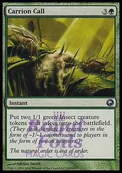 Carrion Call 1x FOIL SOM MTG Scars of Mirrodin Uncommon MINT green - Image 1