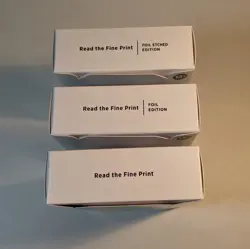 MTG Secret Lair 'Read the Fine Print' Regular, Foil & Foil Etched - LOT of 3 - Image 1