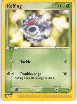 Koffing 54/109 Common Ruby & Sapphire Pokemon LP Nishida - Image 1