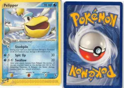 Pelipper 19/109 Rare Ruby & Sapphire Pokemon LP Saitou - Image 3