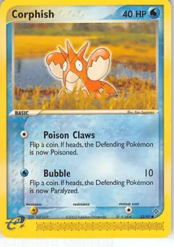 Corphish 52/97 Common Dragon Pokemon LP Sugimori - Image 1