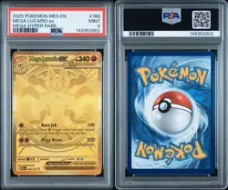 Pokemon-Mega Evolution-Mega Lucario EX-188/132-Hyper Rare Holo-PSA 9 - Image 3