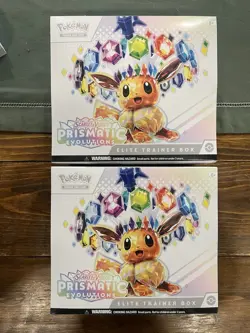 Pokemon TCG - Prismatic Evolutions ETB - Lot Of 2 - Brand New / Sealed IN HAND - Image 1