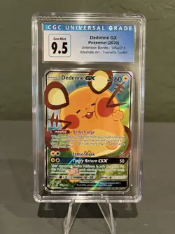 Pokemon tcg Dedenne GX CGC 9.5 Alternate Art Holo Promo 195A/214 Trainer's tool - Image 1