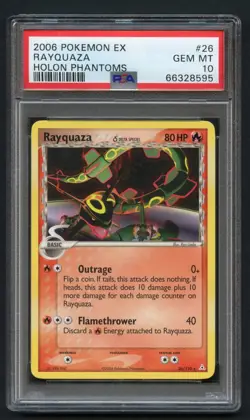 Pokemon TCG Rayquaza Delta Species 26/110 PSA 10 EX Holon Phantoms 2006 - Image 1
