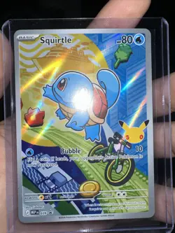 Pokemon Squirtle 039 First Partner Illustration Full Art Holo Promo - Image 1
