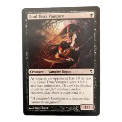 MTG Magic the Gathering Guul Draz Vampire (93/280) Zendikar HP- - Image 1