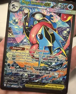 Mega Greninja ex 116/086 Chaos Rising Hyper Rare Full Art Pokemon Card NM - Image 1
