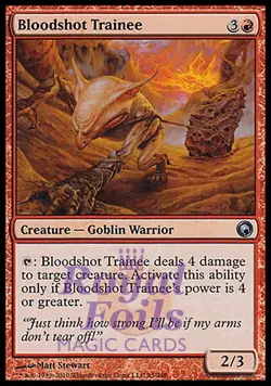 Bloodshot Trainee 4x FOIL SOM MTG Scars of Mirrodin Uncommon MINT red - Image 1