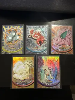 1999 Pokemon Topps HOLO TV Animation Edition - Card Lot - LP & NM - Image 1