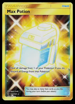Pokemon Card - Max Potion (Secret) Guardians Rising 164/145 Holo Secret Rare - Image 1