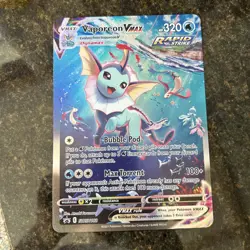 Vaporeon VMAX SWSH182 Jumbo Cards Holo - Pokemon TCG - Image 1